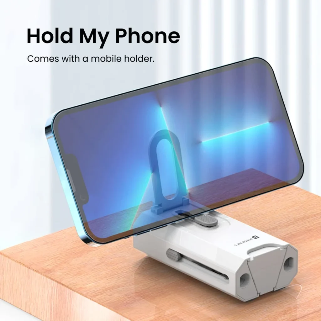 Portronics Clean M Multifunctional Mobile Holder for Smartphone